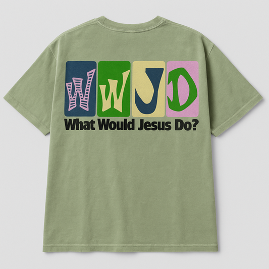 WWJD TEE (GREEN)